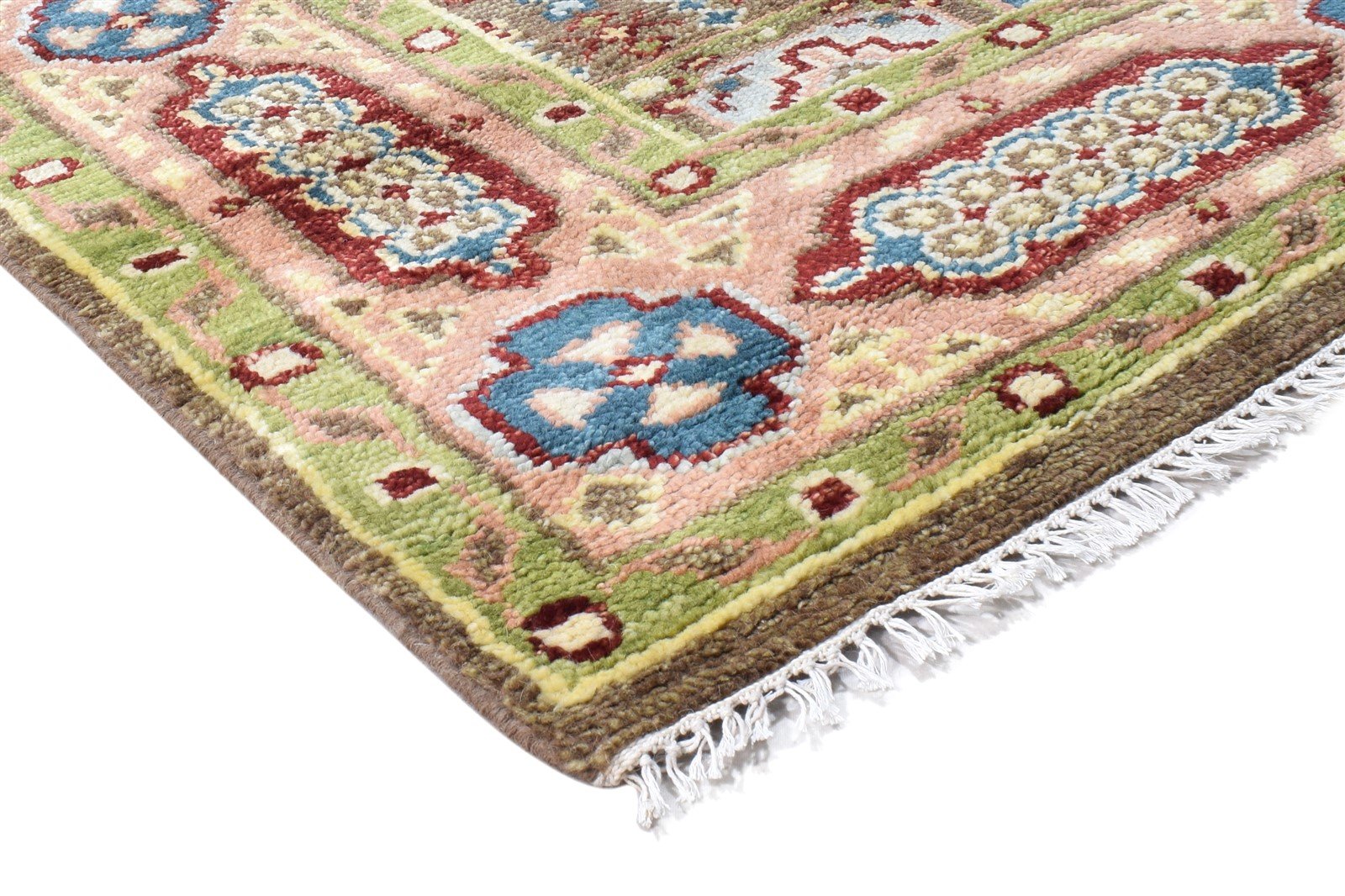 Brown Wool Rug 8' X 12' Persian Hand Knotted Khotan Oriental Large Carpet 7864971362453