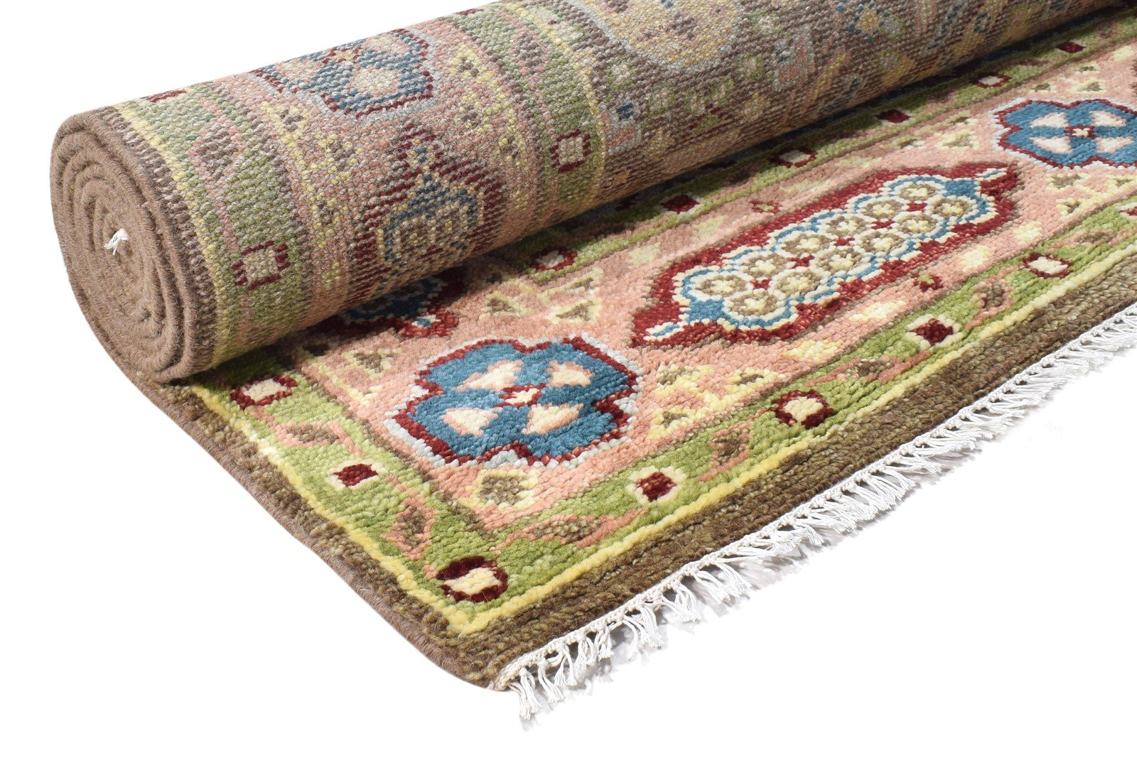 Brown Wool Rug 8' X 12' Persian Hand Knotted Khotan Oriental Large Carpet 7864971362453
