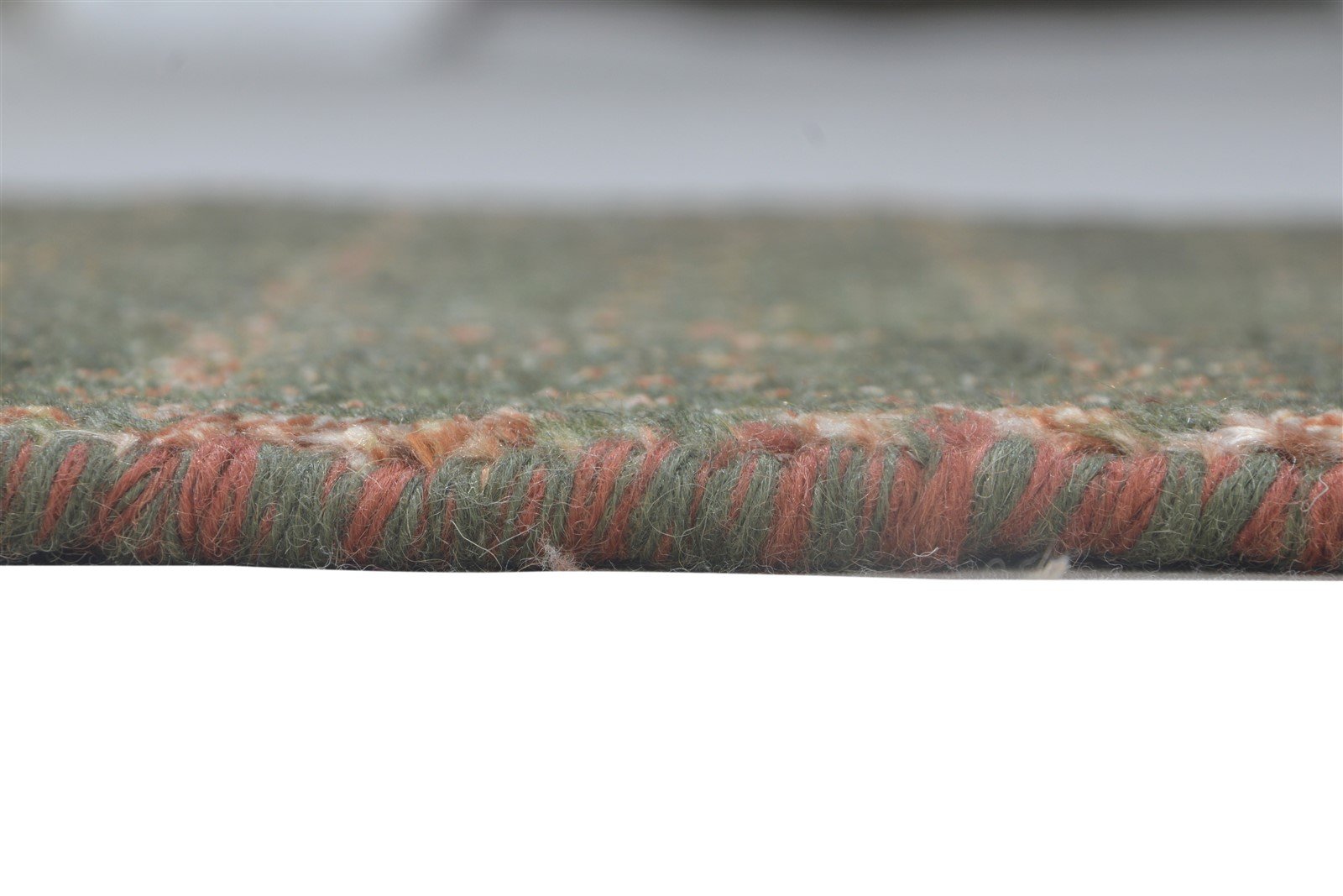 Brown Wool / Silk Rug 2X3 Modern Hand Knotted Scandinavian Grass Trellis Small 7864197021845
