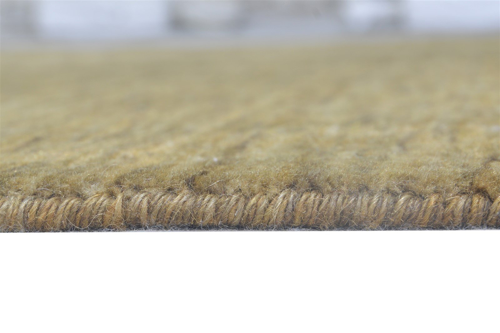 Brown Wool / Silk Rug 5X7 Modern Hand Woven Scandinavian Solid Room Size Carpet 7864569200789