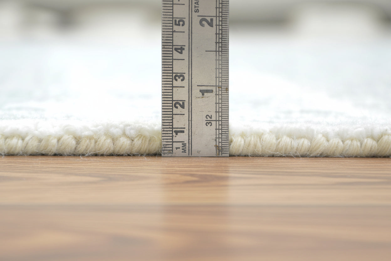 Capitola Handmade Aqua Blue Soft Rug | Modern Abstract Linear Grids Checks Area Rug 9123653714069