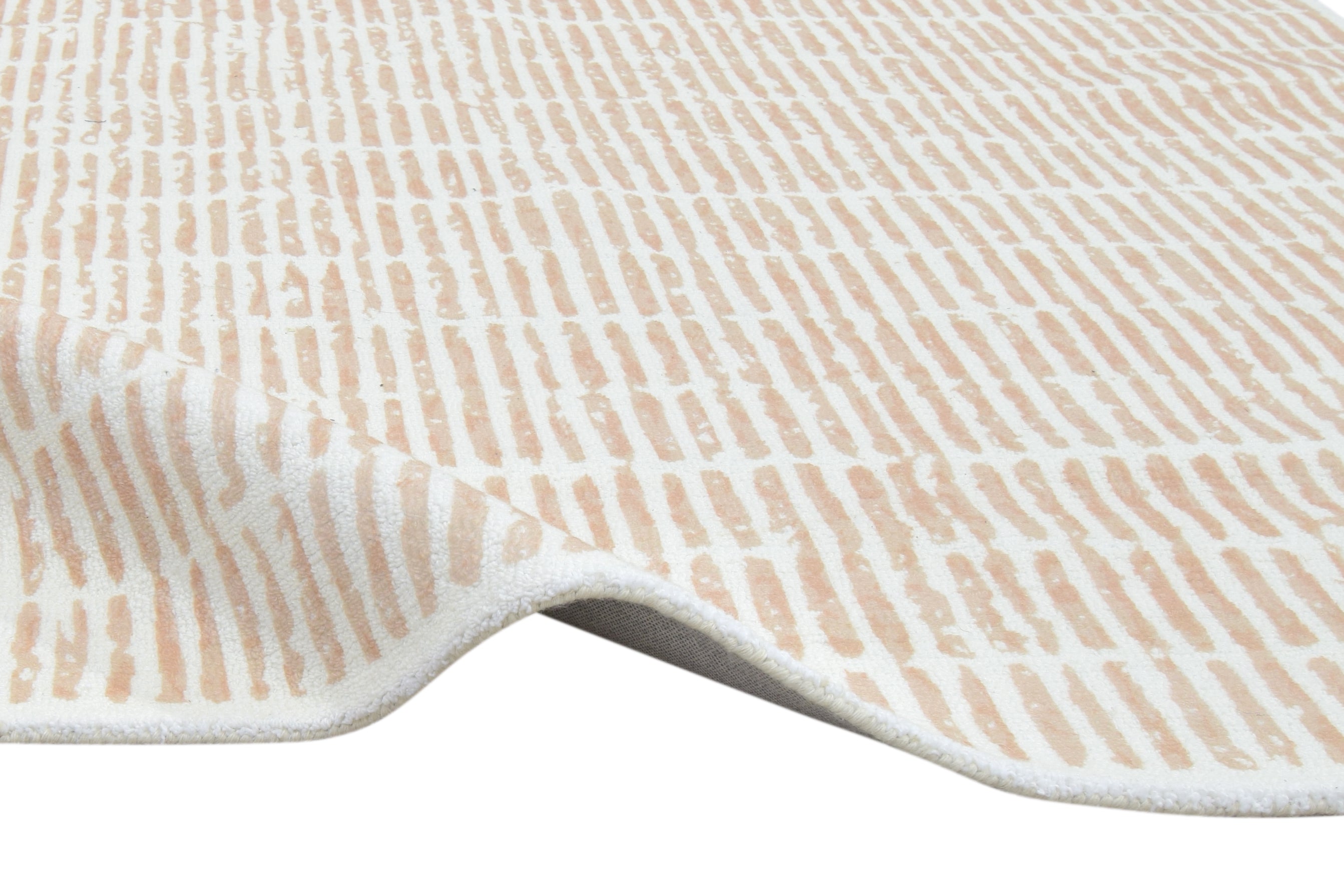 Capitola Handmade Beige Nursery Soft Rug | Modern Abstract Linear Grids Checks Area Rug 9121444888725