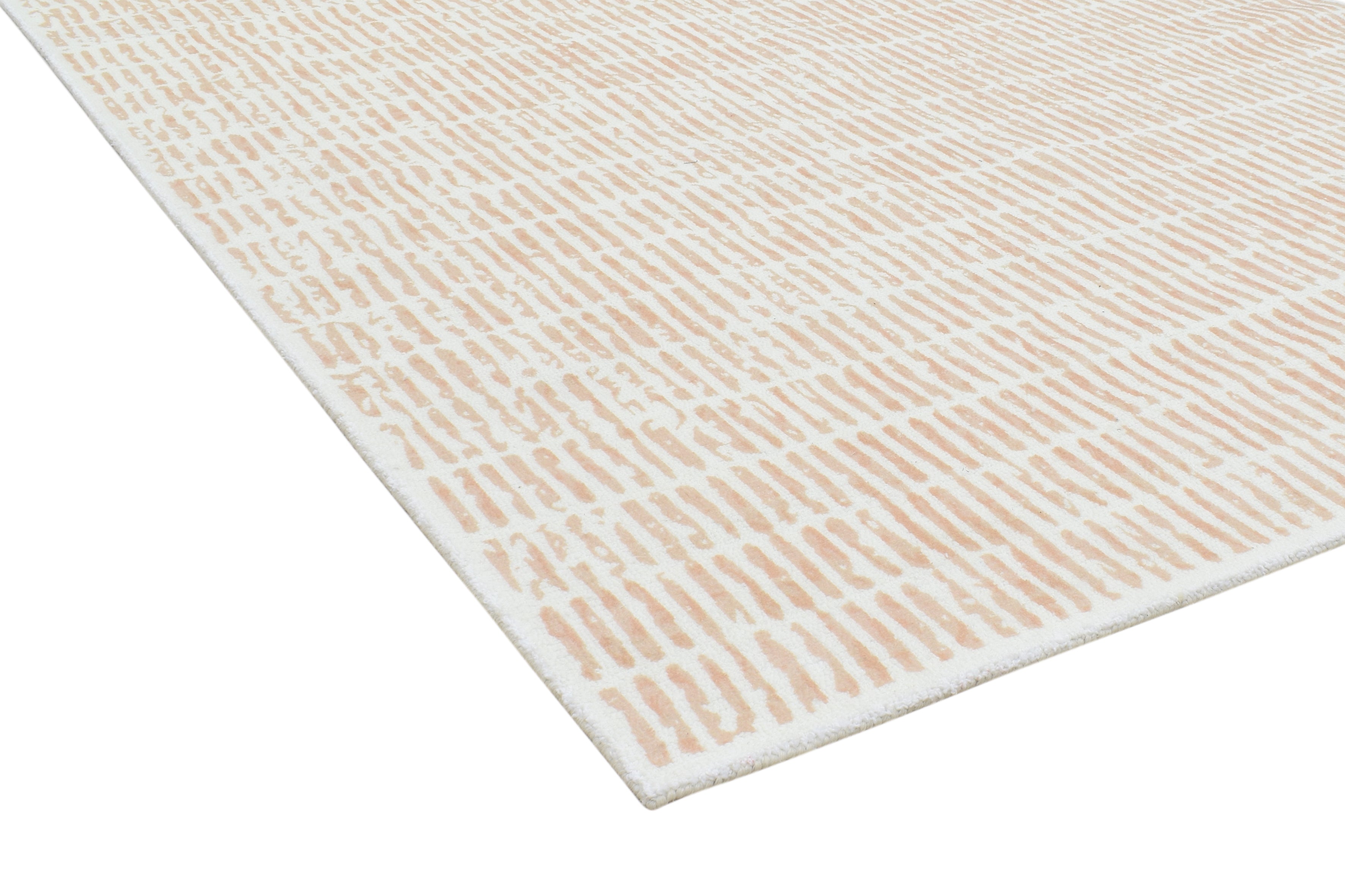 Capitola Handmade Beige Nursery Soft Rug | Modern Abstract Linear Grids Checks Area Rug 9121444888725