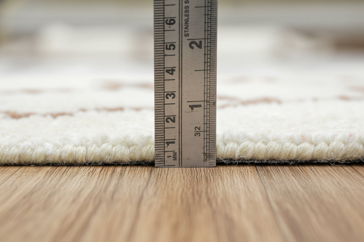 Capitola Handmade Grey Soft Rug | Modern Abstract Linear Grids Checks Area Rug 9121454981269