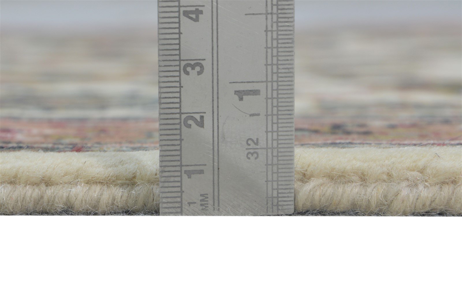 Catlee Hand Knotted Cream Wool Rug 3' X 12' Persian Kashan Oriental Runner   7865142313109