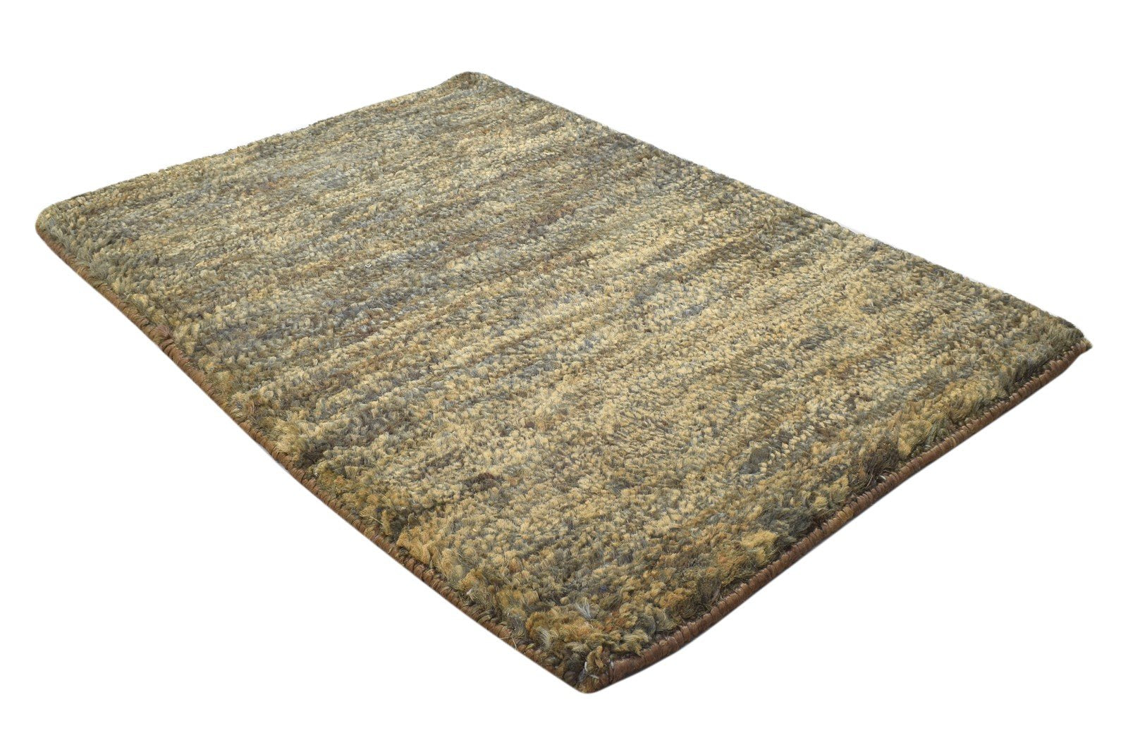 Charcoal Jute Rug 2' X 3' Modern Hand Knotted Scandinavian Solid Small Carpet 7864100782229