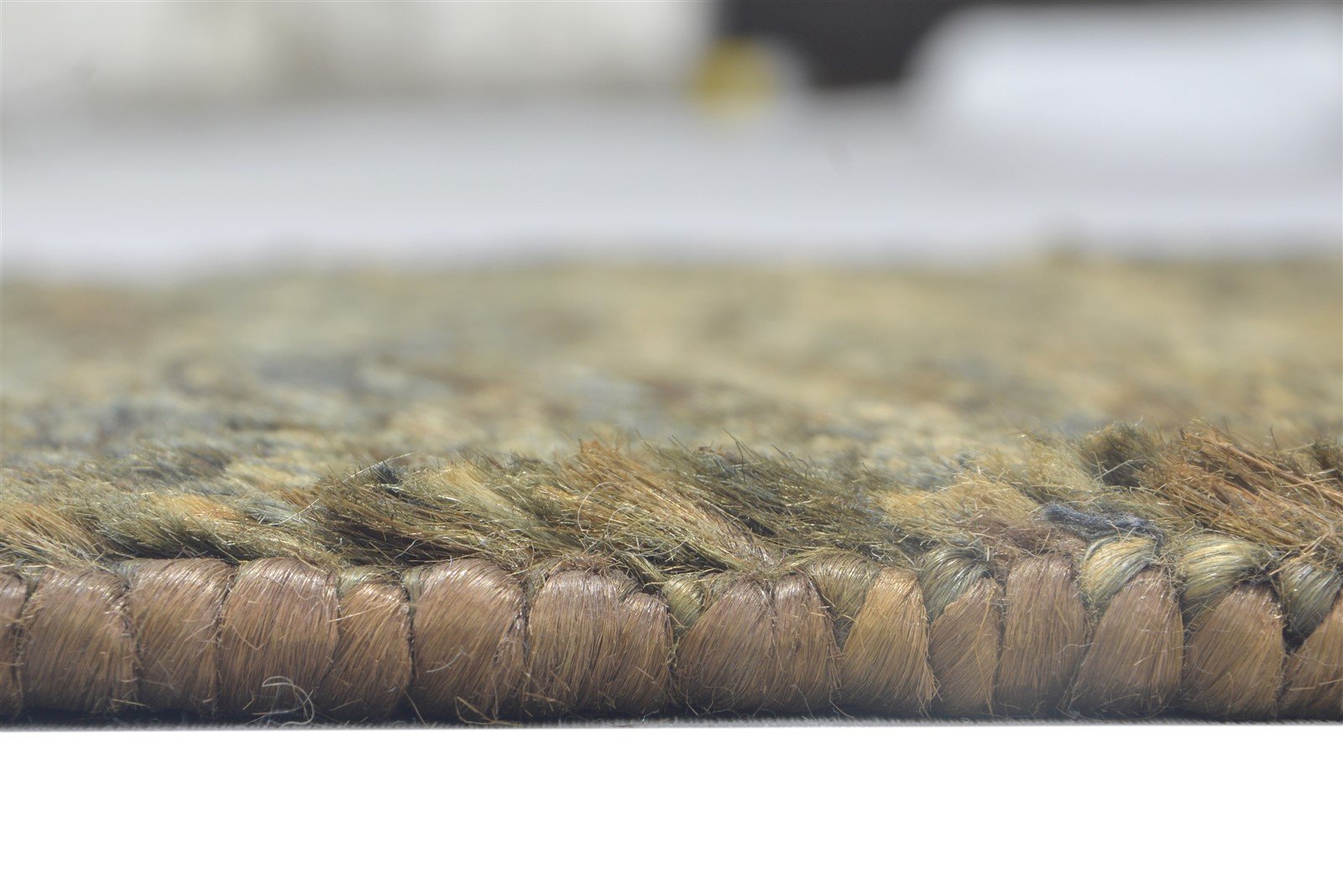 Charcoal Jute Rug 2' X 3' Modern Hand Knotted Scandinavian Solid Small Carpet 7864100782229