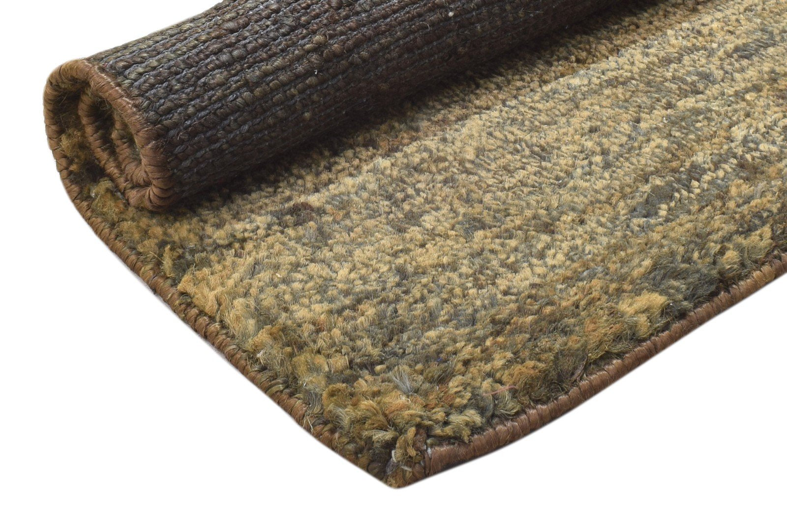 Charcoal Jute Rug 2' X 3' Modern Hand Knotted Scandinavian Solid Small Carpet 7864100782229