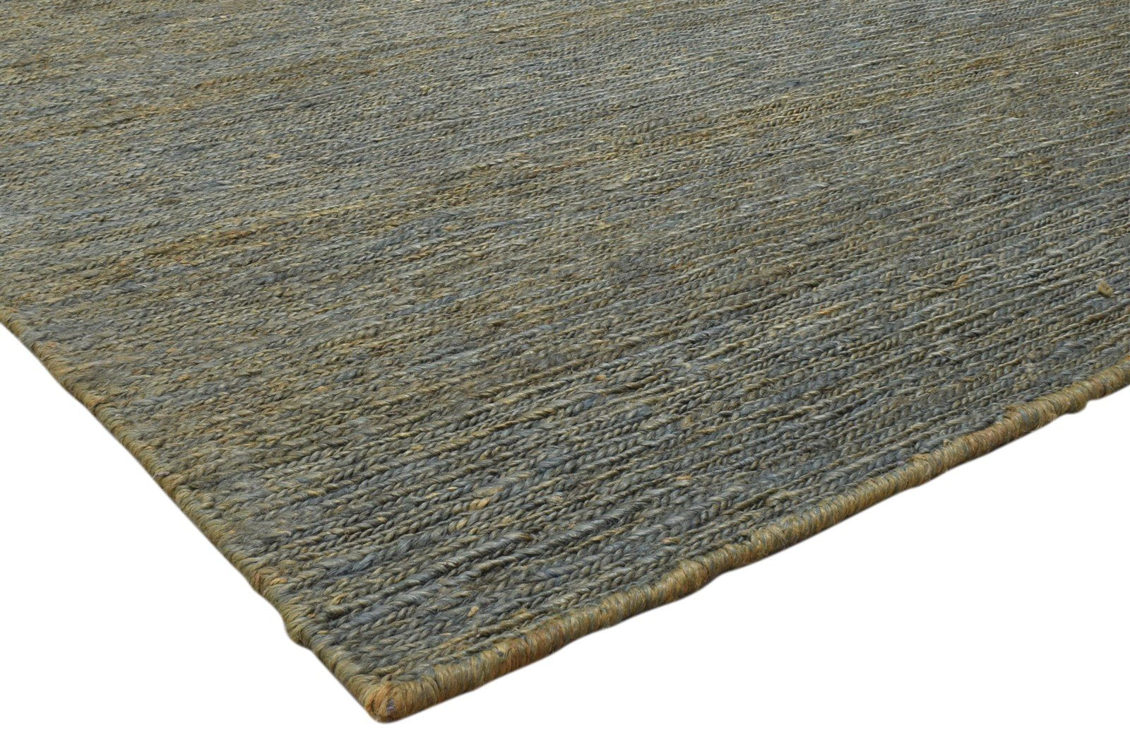 Charcoal Jute Rug 5X8 Modern Hand Knotted Scandinavian Solid Room Size Carpet 7860699627669
