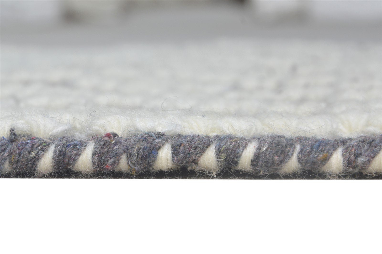 Charcoal New Zealand Wool Rug 3X5 Modern Hand Woven Scandinavian Nordic Small 7865180356757