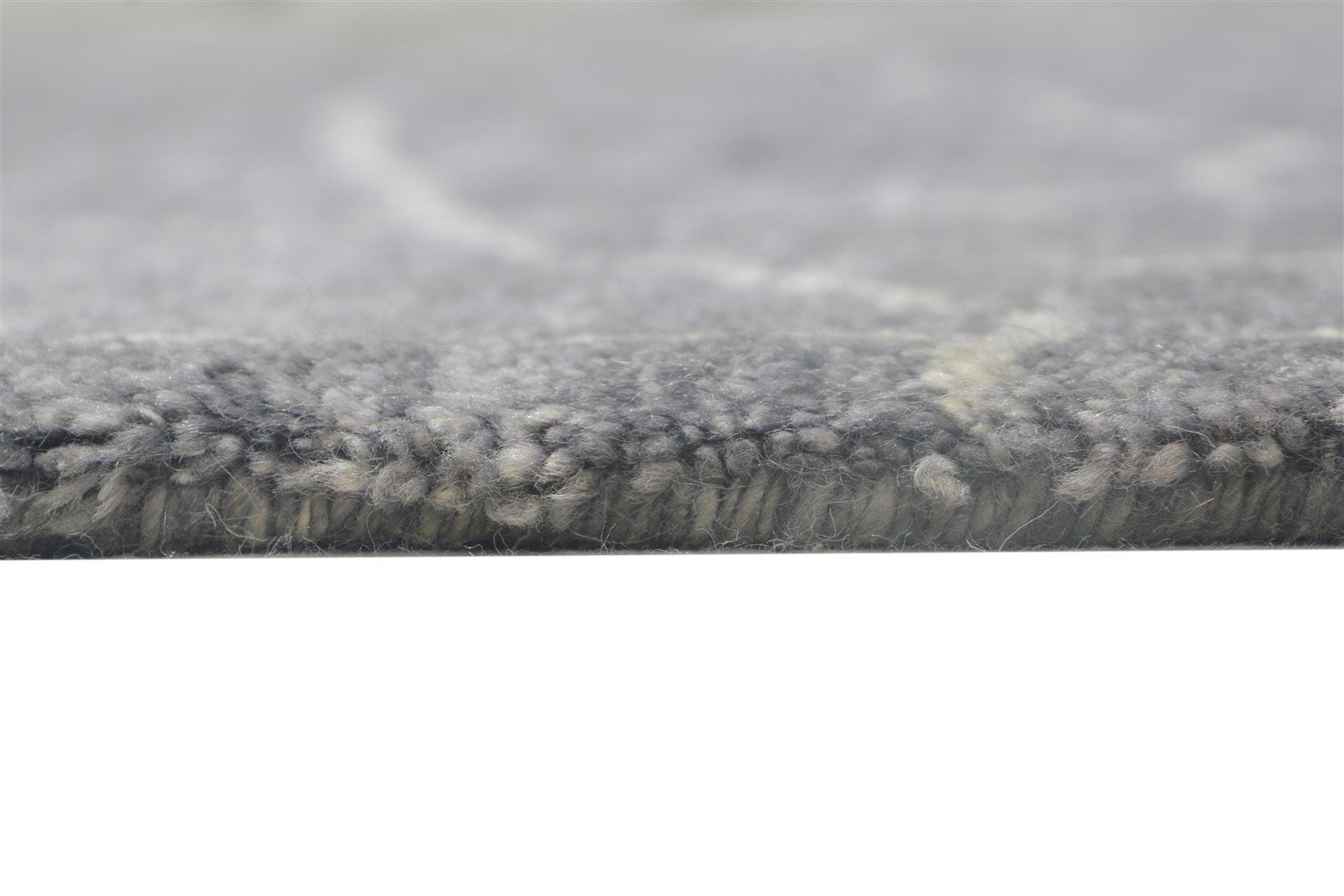 Charcoal Silk Rug 5X6 Modern Handloom Scandinavian Abstract Room Size Carpet 7864161370261
