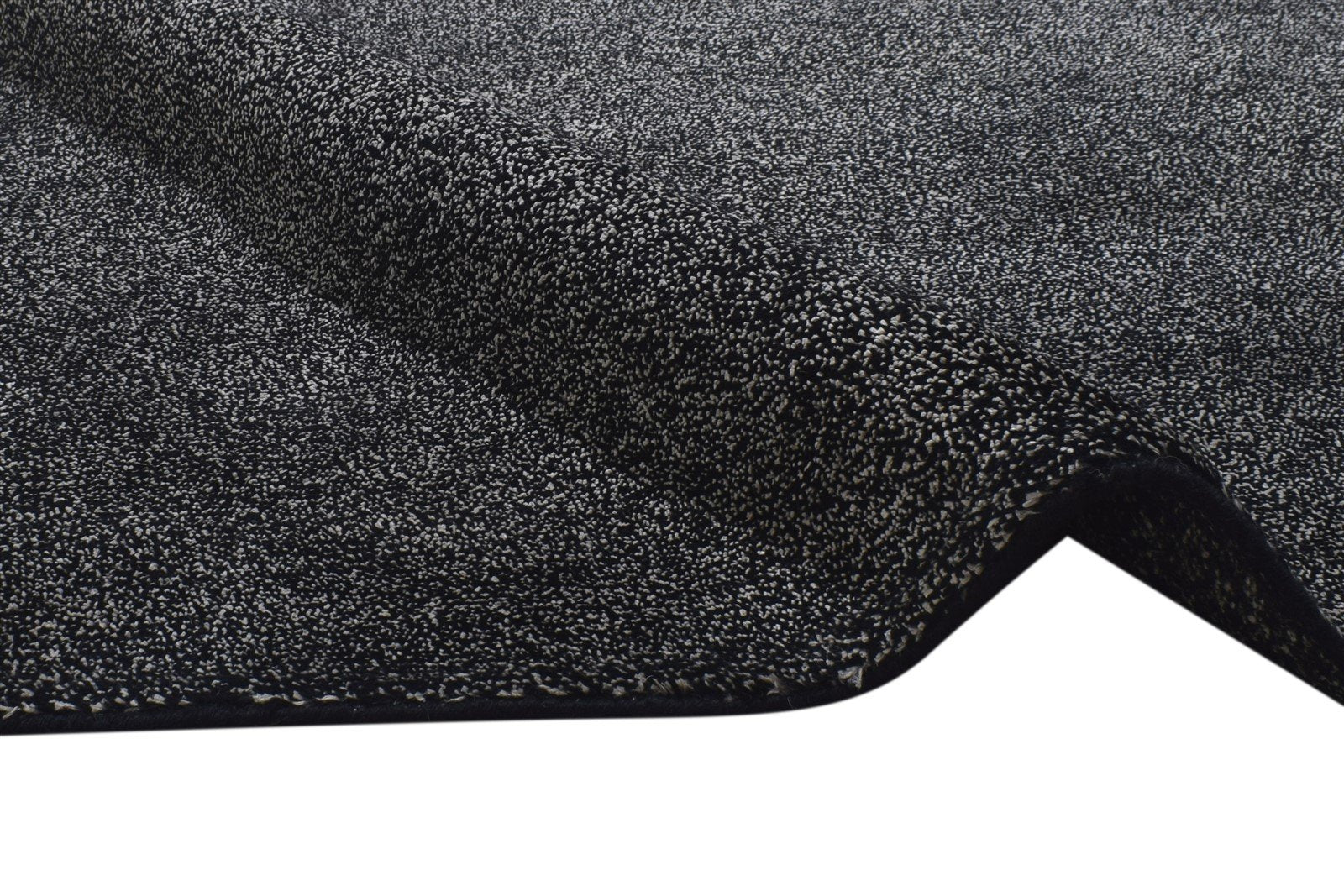 Charcoal Wool / Linen Rug 7X10 Modern Hand Knotted Scandinavian Solid Large 7864360272021