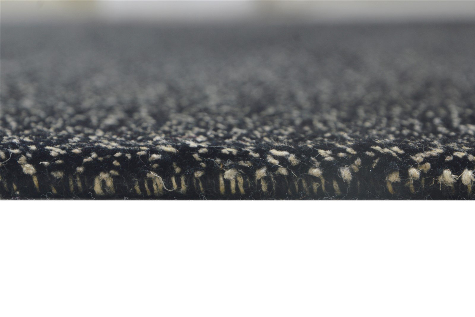 Charcoal Wool / Linen Rug 7X10 Modern Hand Knotted Scandinavian Solid Large 7864360272021