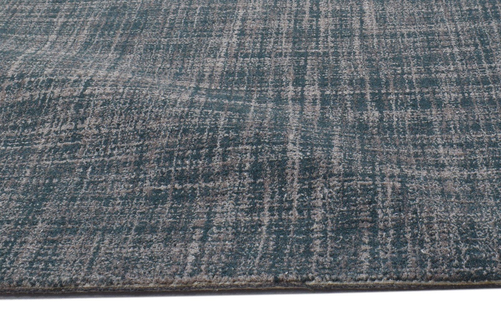 Charcoal Wool Rug 2' X 3' Modern Hand Tufted Scandinavian Solid Small Carpet 7864140693653