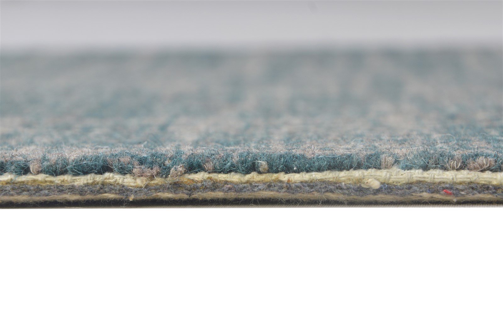 Charcoal Wool Rug 2' X 3' Modern Hand Tufted Scandinavian Solid Small Carpet 7864140693653