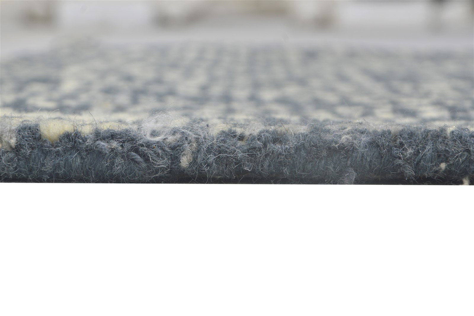 Charcoal Wool Rug 3' X 4' Modern Hand Tufted Moroccan Circles Small Carpet 7864171757717