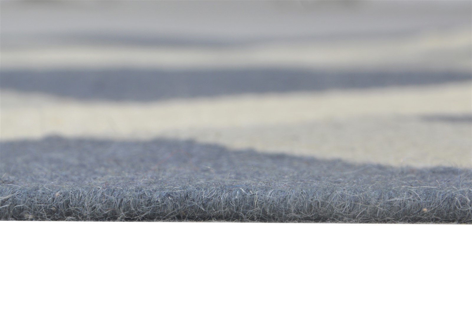 Charcoal Wool Rug 3' X 5' Modern Dhurrie Scandinavian Abstract Small Carpet 7865195823253