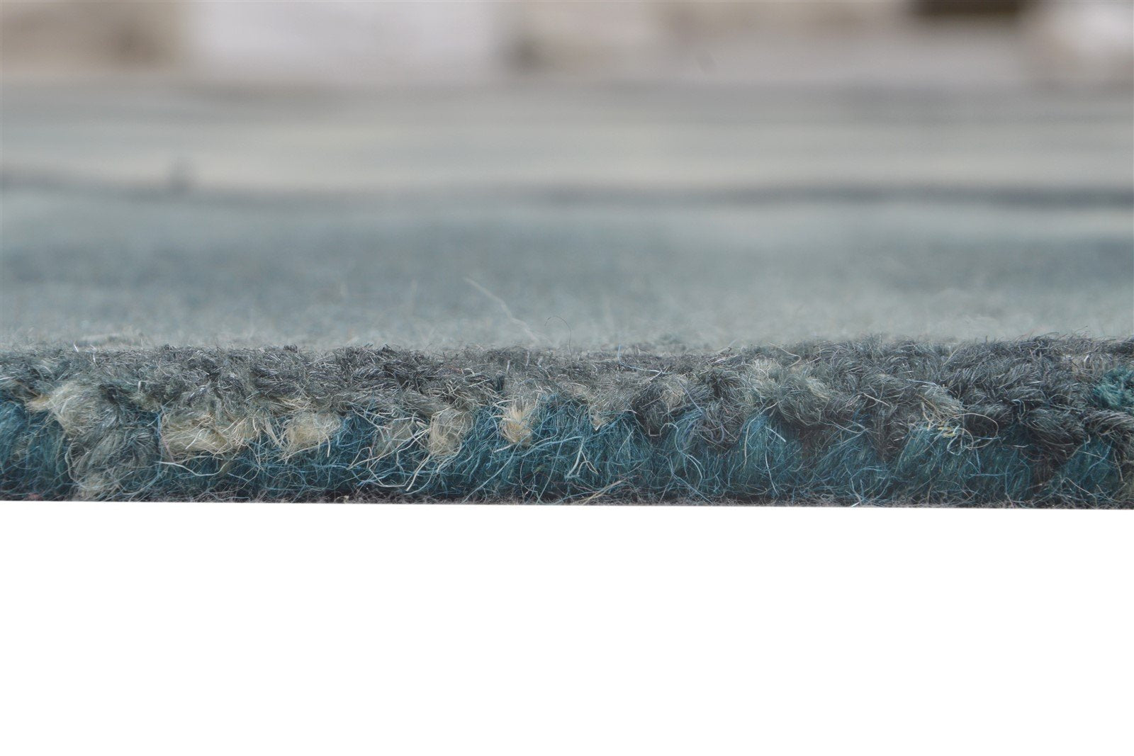 Charcoal Wool Rug 5' X 8' Modern Hand Tufted Shibori Tie Dye Room Size Carpet 7865256214677