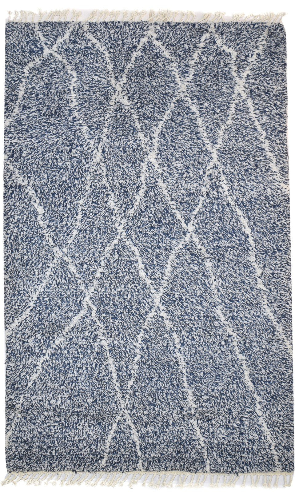 Charcoal Wool Rug 5' X 9' Modern Hand Knotted Moroccan Abstract Room Size Carpet 7864313381013