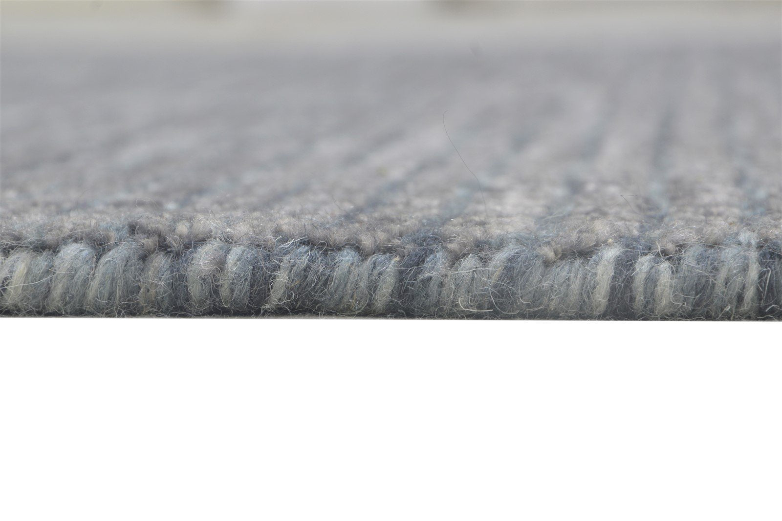 Charcoal Wool / Silk Rug 4X6 Modern Handloom Scandinavian Solid Room Size 7864162713749
