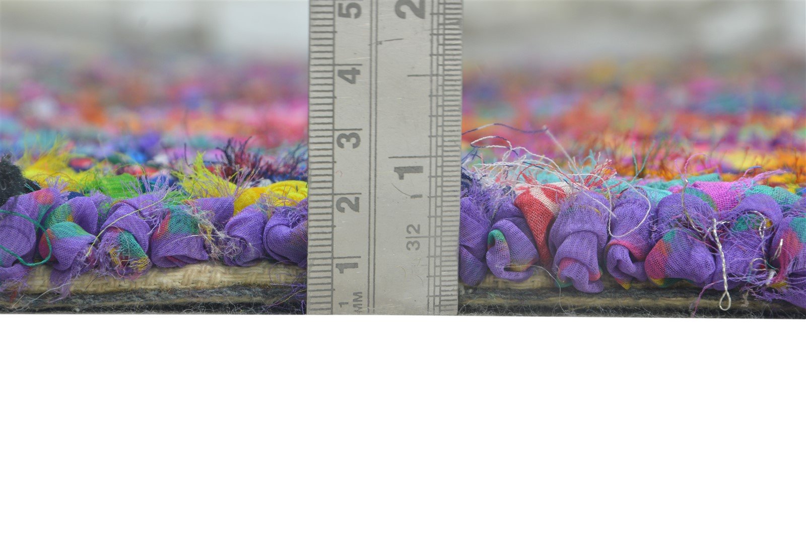 Jennilee Colorful Cotton Polyester Rug 4X6 Modern Hand Tufted Bohemian Chevron 7865132122261