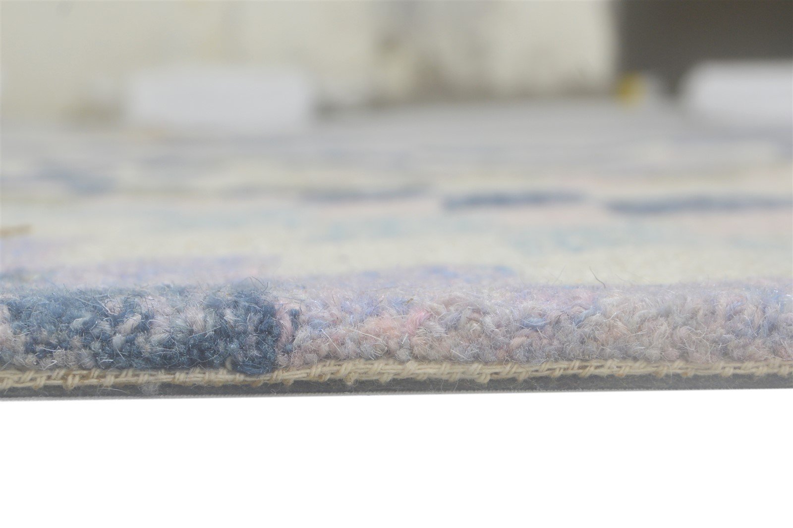 Colorful Wool Rug 5X8 Modern Hand Tufted Scandinavian Diamond Room Size Carpet 7864093409429