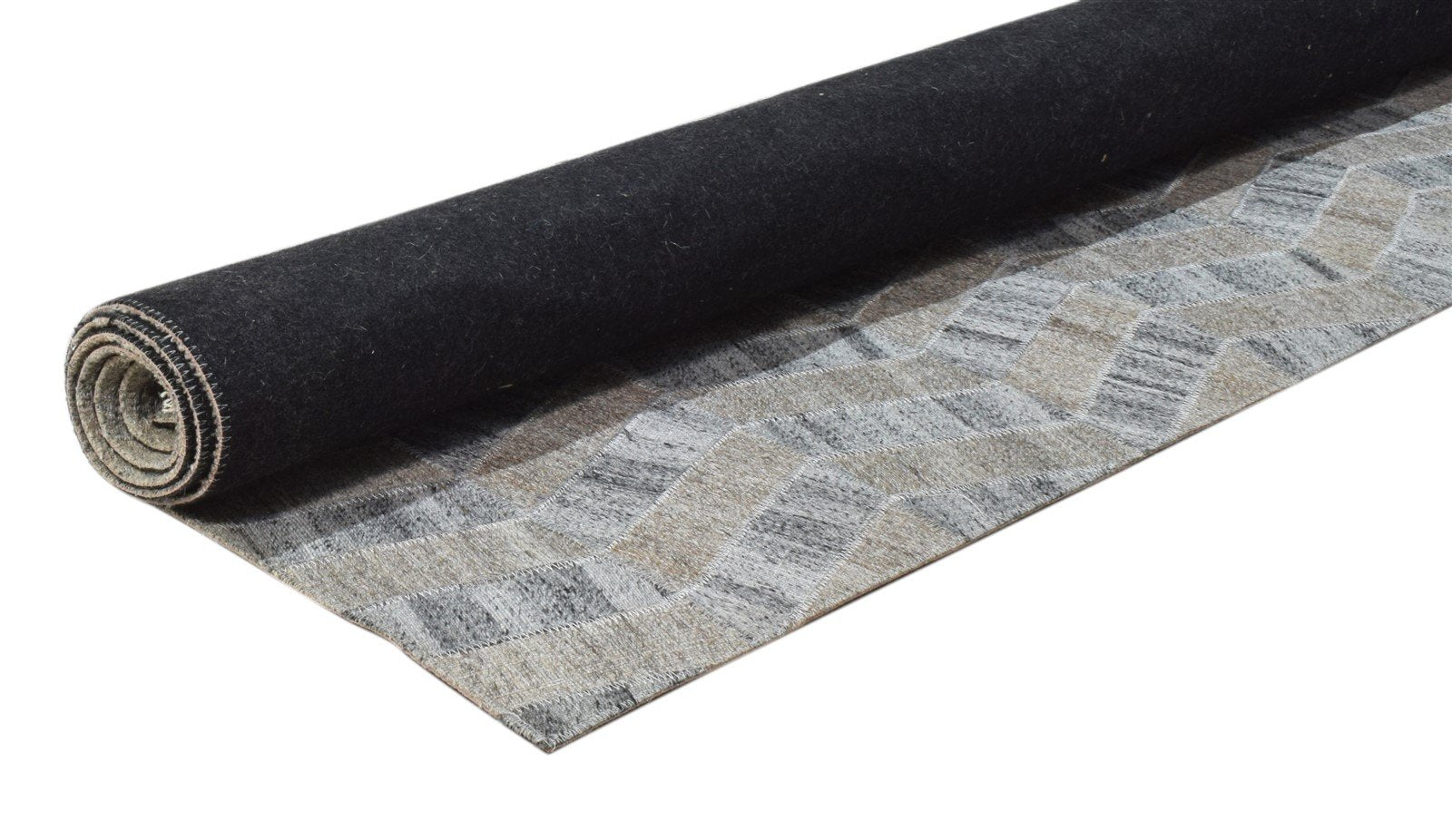 Cotton Grey Rug 4' X 6' Modern Hand Woven French Chevron Room Size Carpet 7860683997333