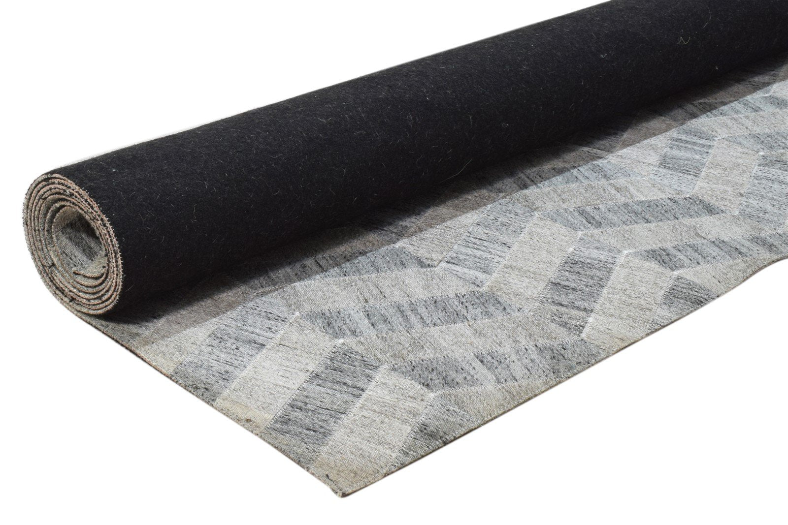 Cotton Grey Rug 5' X 8' Modern Hand Woven French Chevron Room Size Carpet 7860658536597