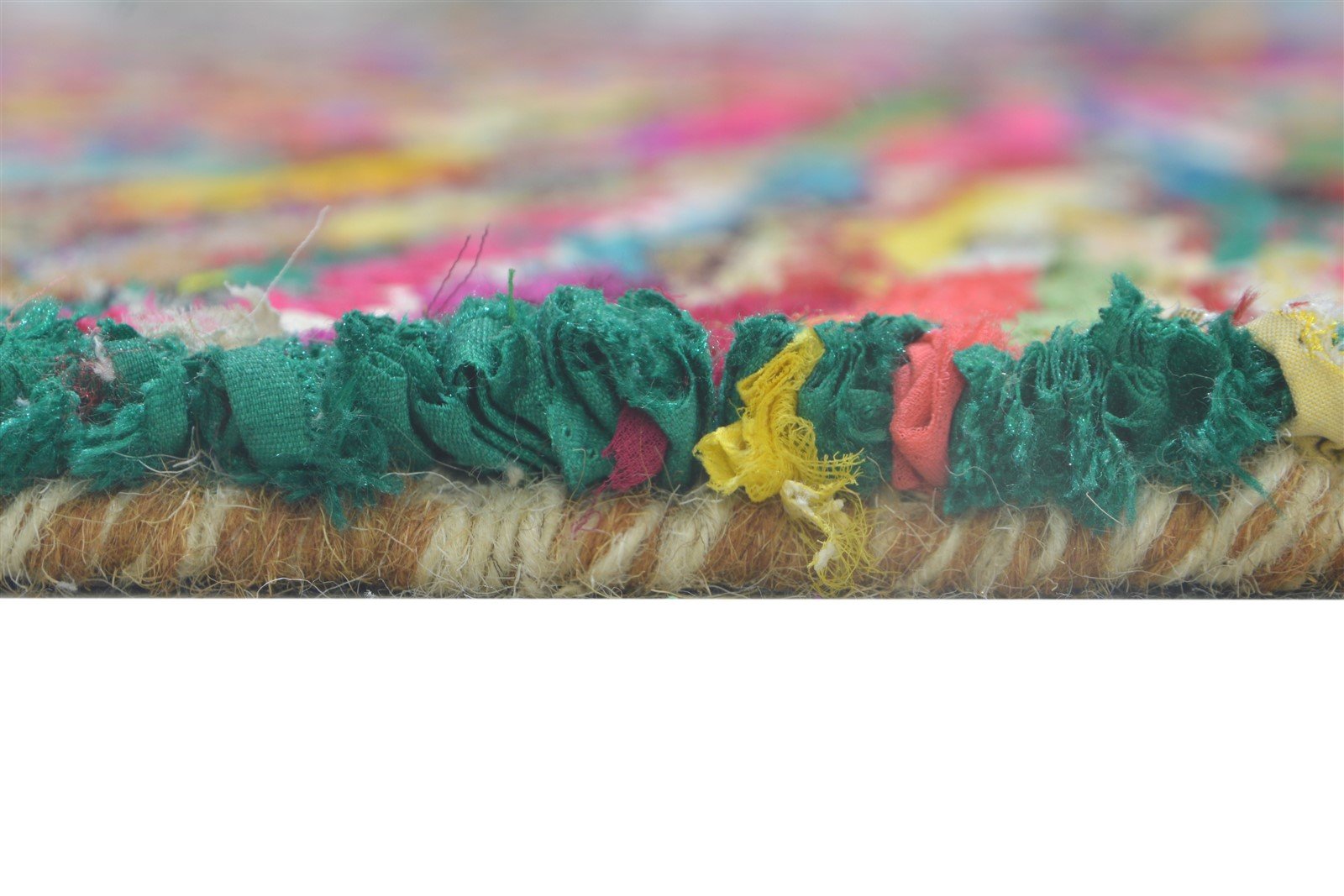Cotton Polyester Multi Color Rug 5X7 Modern Hand Woven Bohemian Abstract Rug 7864335368341