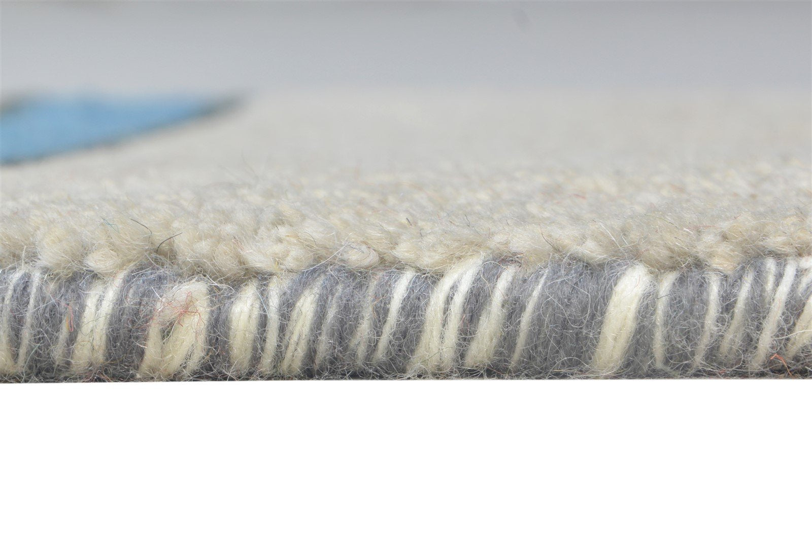 Sibby Cream Wool Rug 1' X 2' Tribal Hand Knotted Gabbeh Southwestern 7864503664789