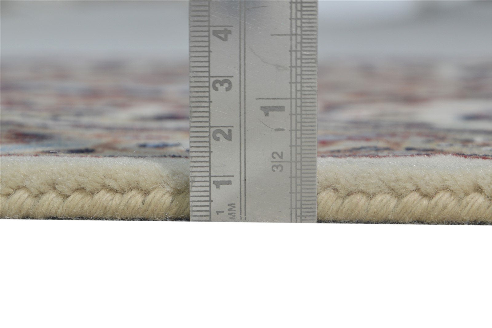 Cream Wool Rug 2'6 X 5' Persian Hand Knotted Nain Oriental Small Carpet 7864678711445