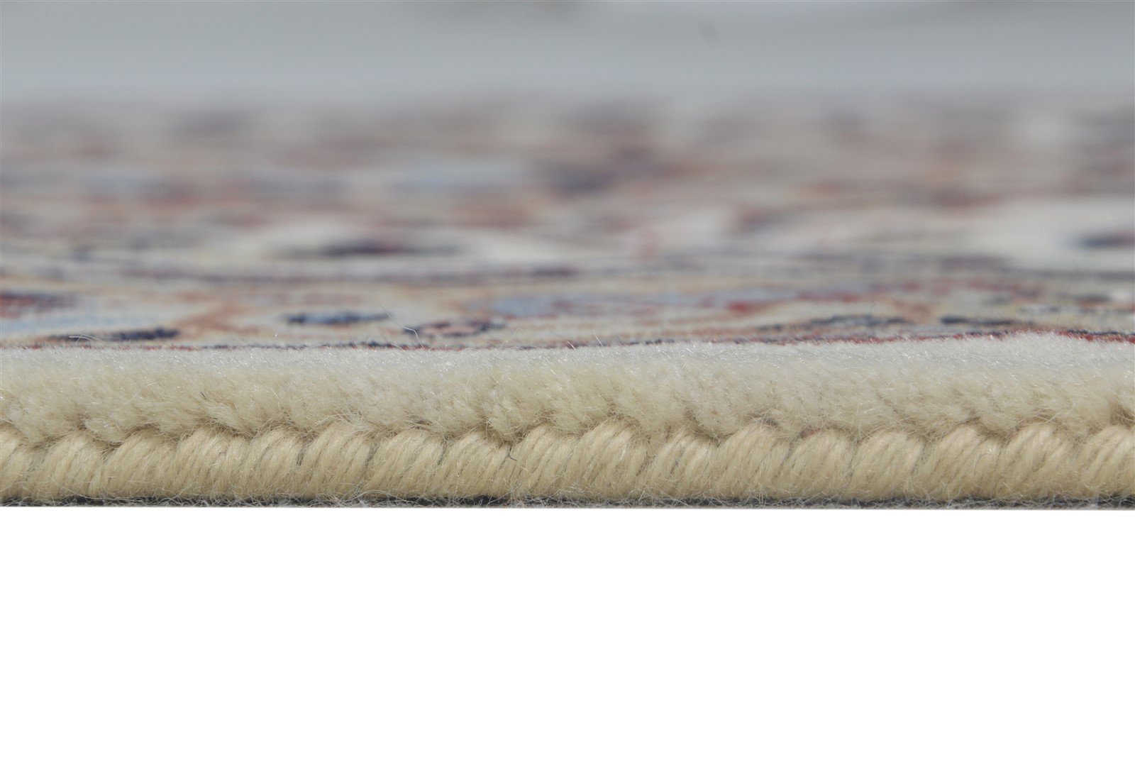 Cream Wool Rug 2'6 X 5' Persian Hand Knotted Nain Oriental Small Carpet 7864678711445
