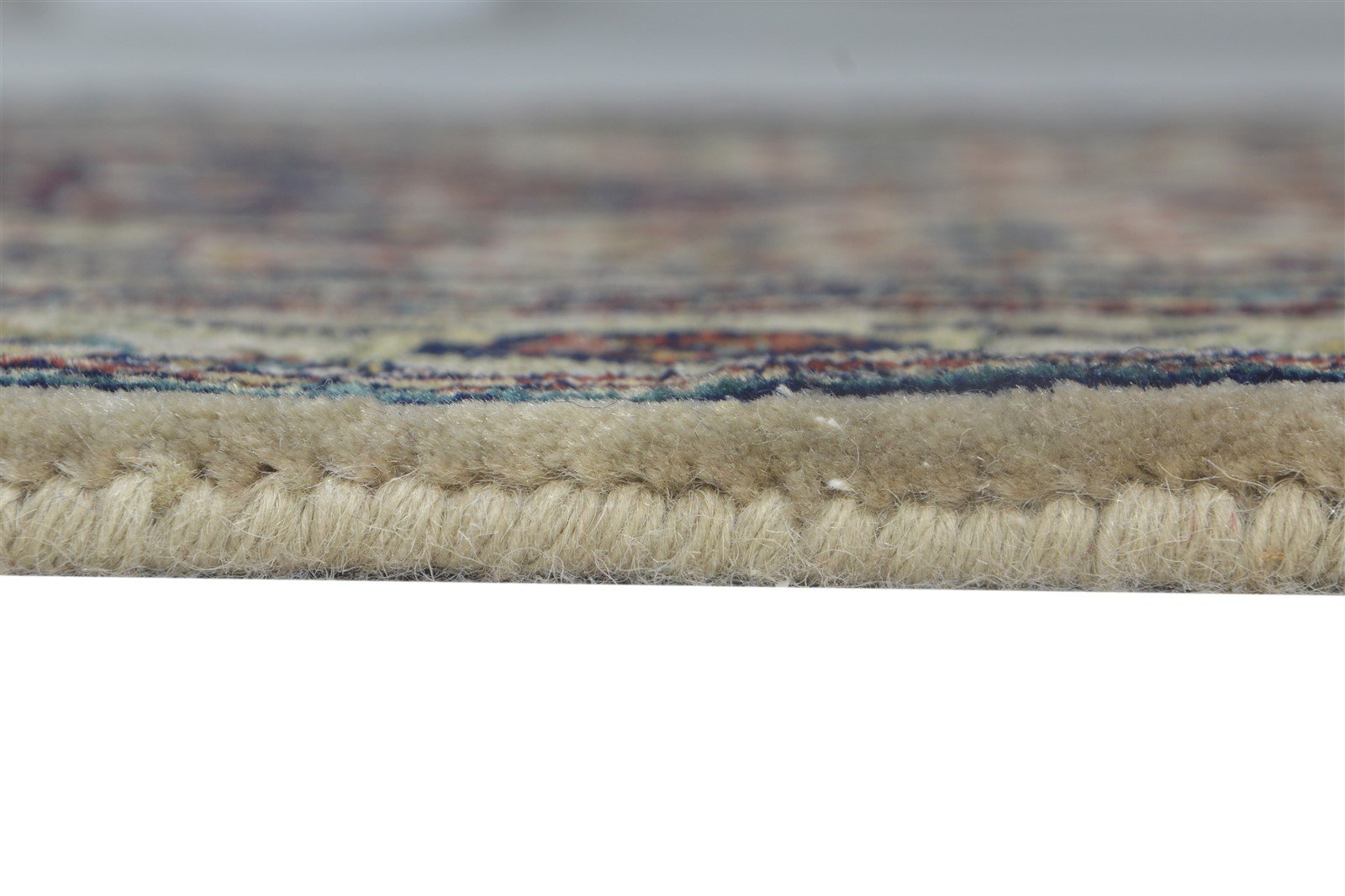 Cream Wool Rug 3' X 5' Persian Hand Knotted Tabriz Medallion Small Carpet 7864679235733