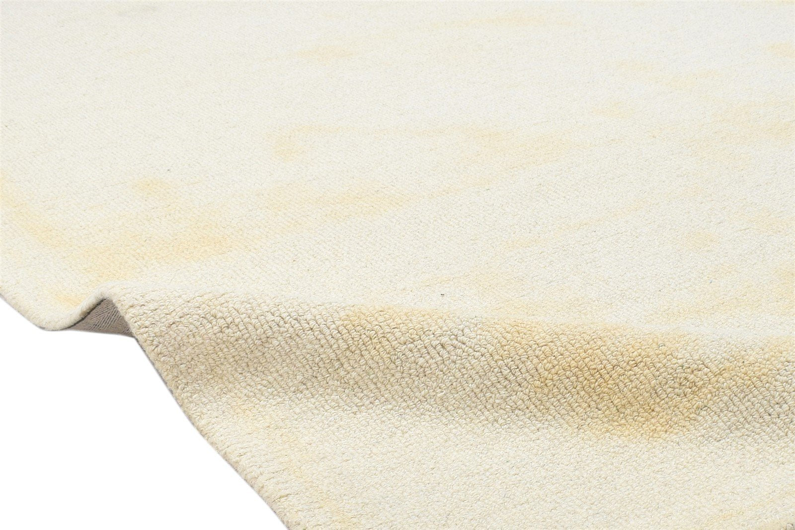 Cream Wool Rug 5' X 8' Modern Hand Tufted Scandinavian Solid Room Size Carpet 7864107892885