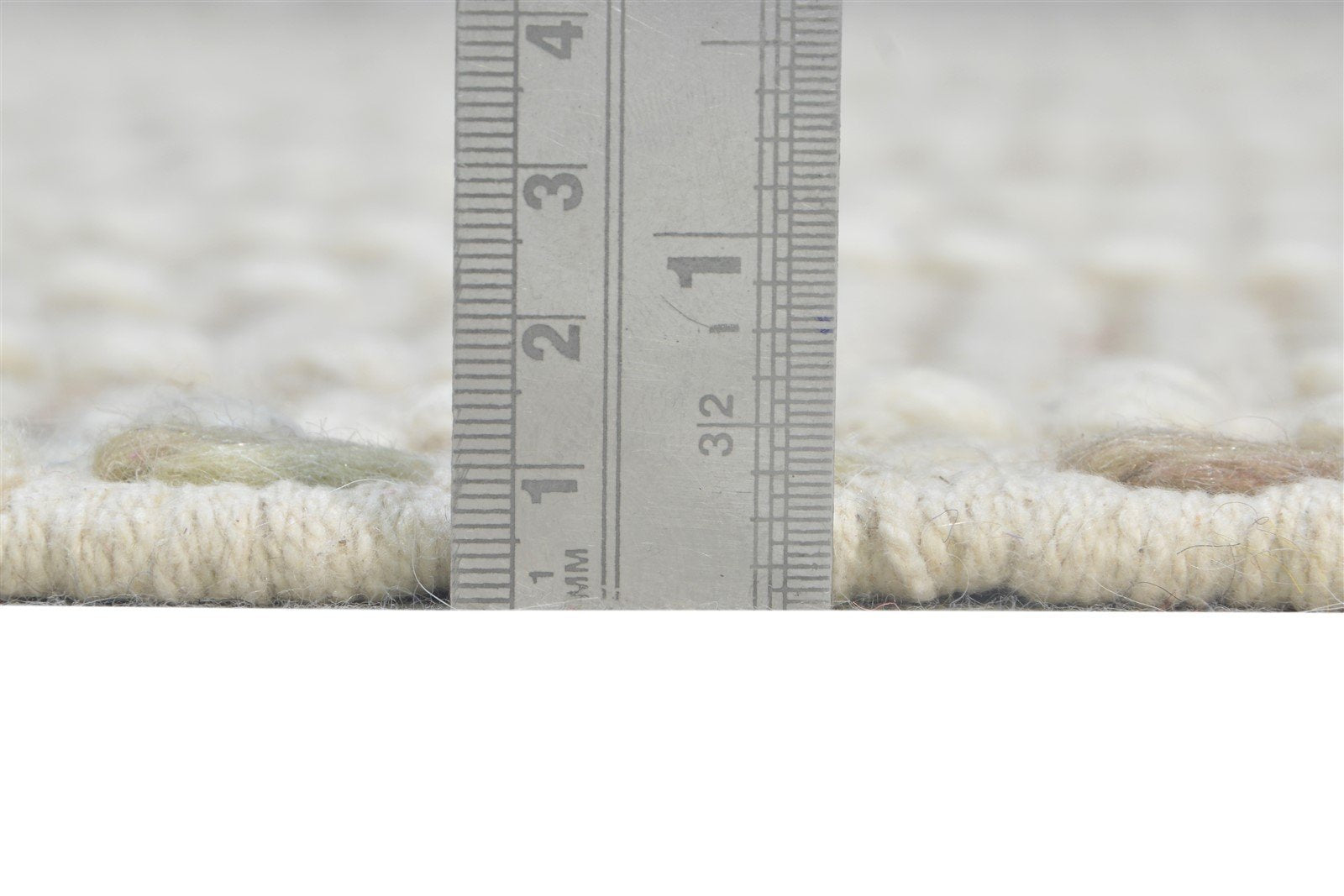Cream Wool Rug 5' X 8' Modern Hand Woven Scandinavian Nordic Room Size Carpet 7865075335317