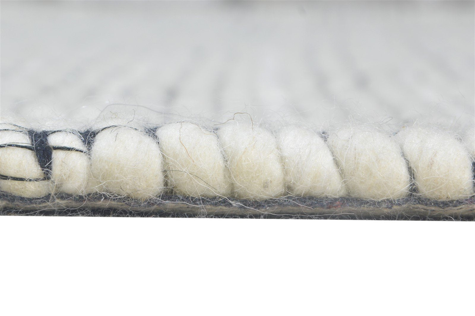 Cream Wool Rug 5' X 8' Modern Jacquard Loom Scandinavian Nordic Room Size Carpet 7864586076309