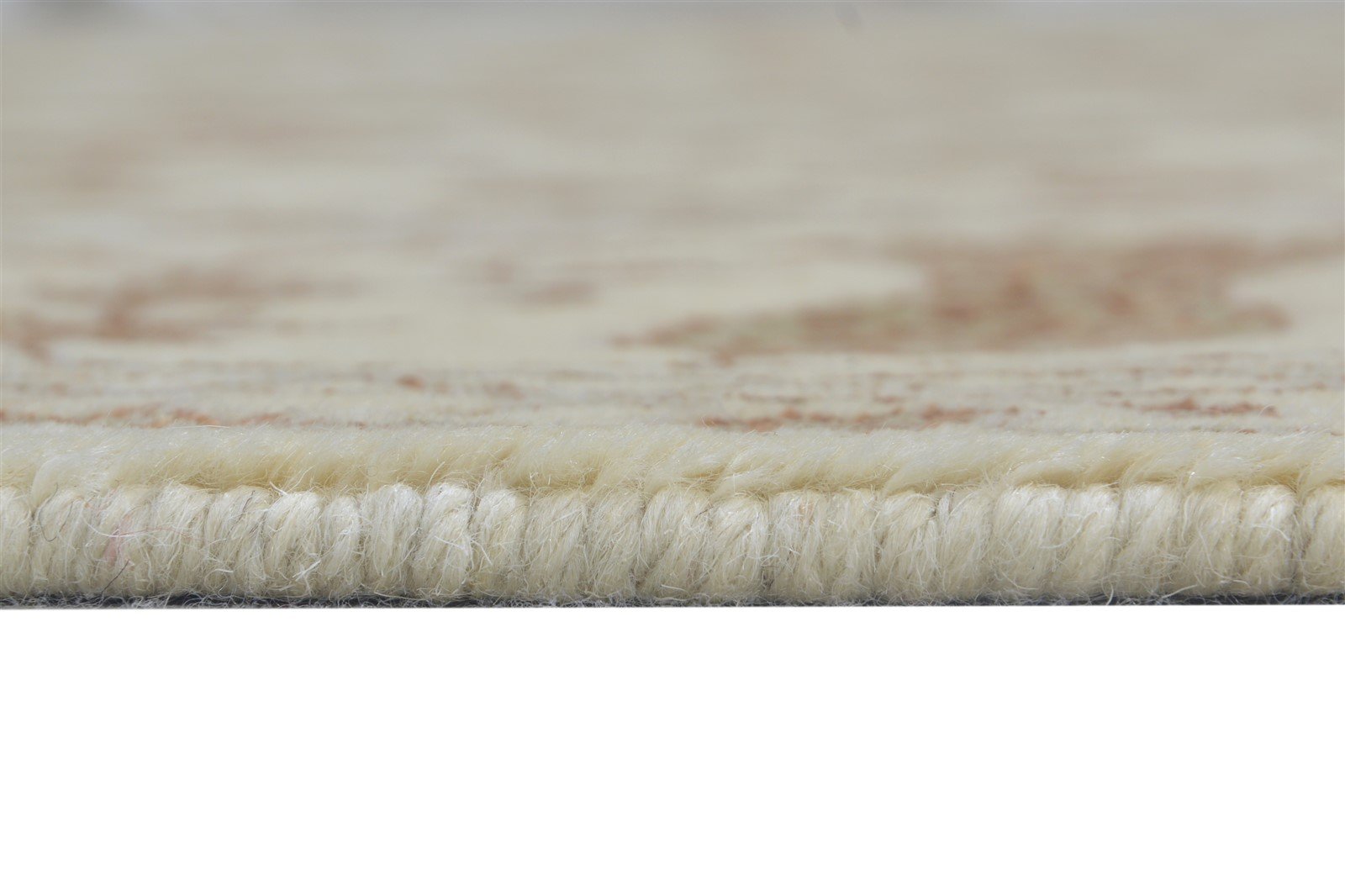 Cream Wool Rug 8' X 10' Persian Hand Knotted Tabriz Oriental Large Carpet 7864655872149