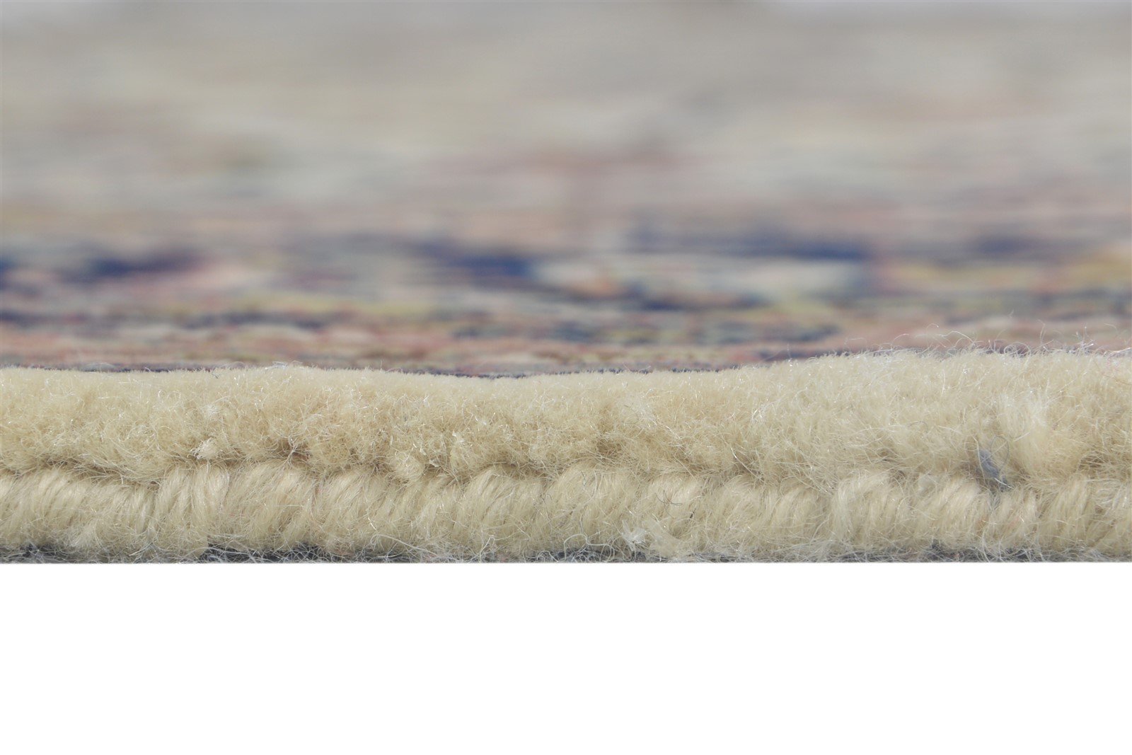Cream Wool Rug 8' X 11' Persian Hand Knotted Mir Oriental Large Carpet 7864632148117