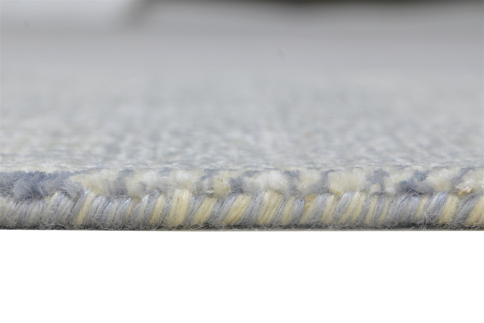 Cream Wool / Silk Rug 2X3 Modern Hand Knotted Scandinavian Grass Trellis Small 7864196169877
