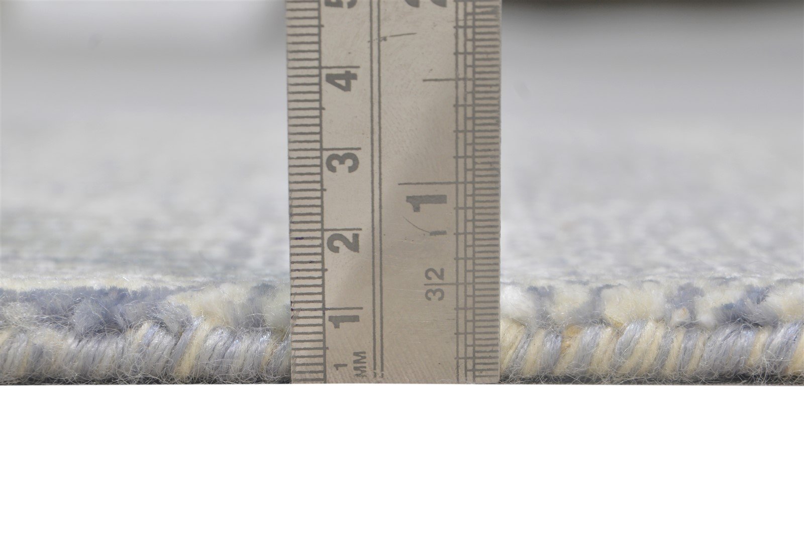 Cream Wool / Silk Rug 2X3 Modern Hand Knotted Scandinavian Grass Trellis Small 7864196169877