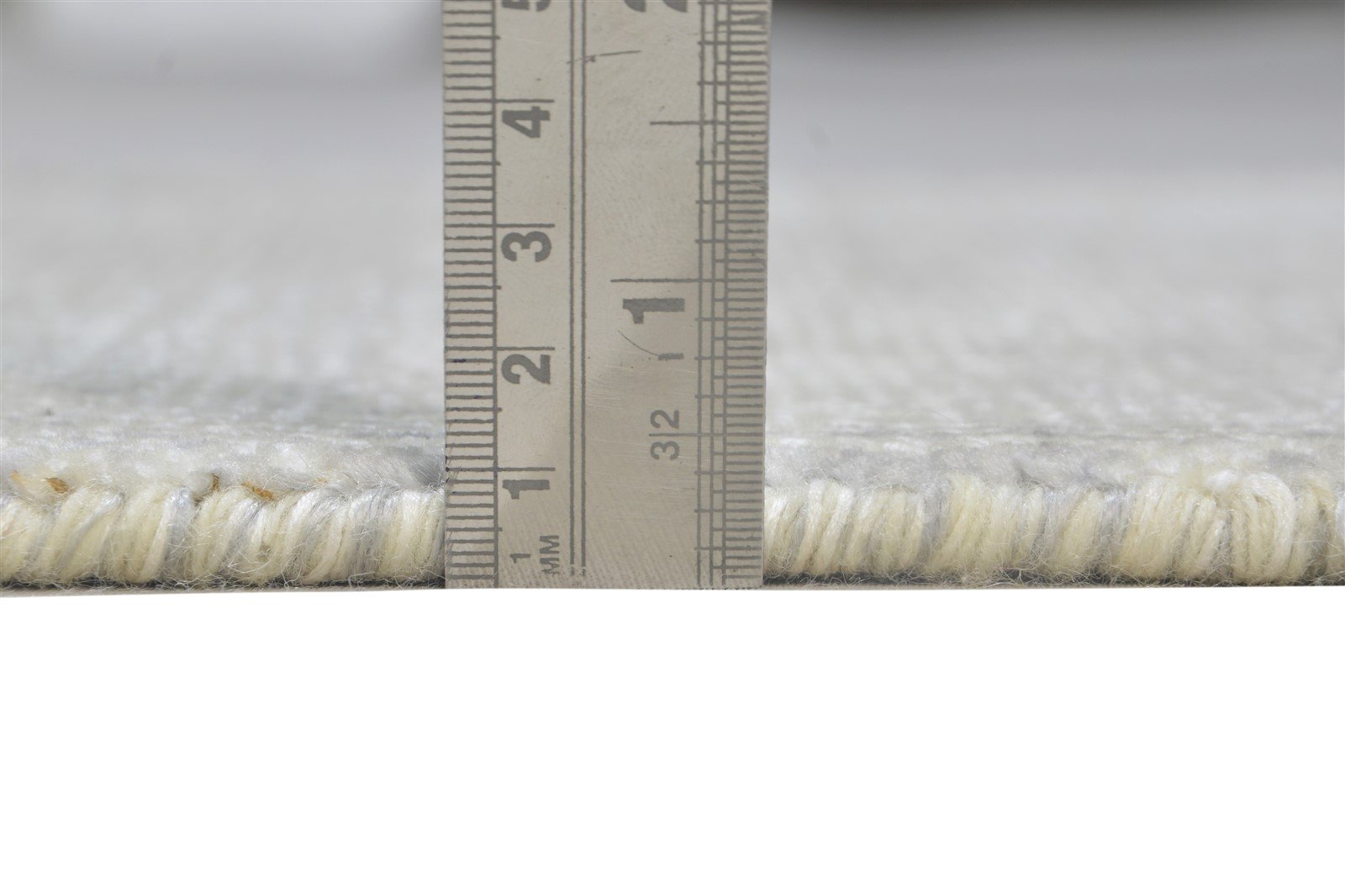 Cream Wool / Silk Rug 2X3 Modern Hand Knotted Scandinavian Grass Trellis Small 7864196759701