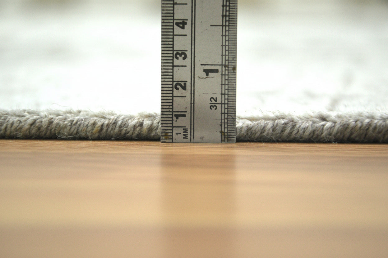 Croma Handmade Loom Knotted Luxury Silk Like Abstract Oushak Gray Viscose Wool Rug 9016149442709