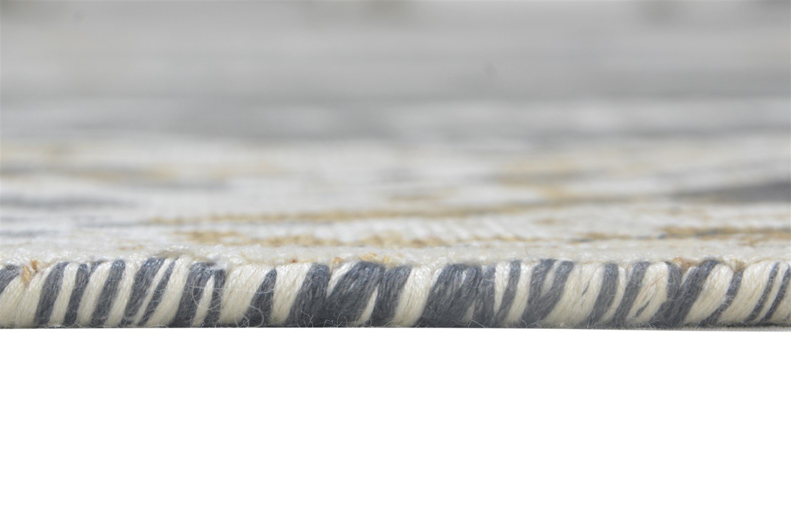 Dark Grey Silk Rug 5' X 6' Modern Hand Woven Indian Abstract Room Size Carpet 7864160944277