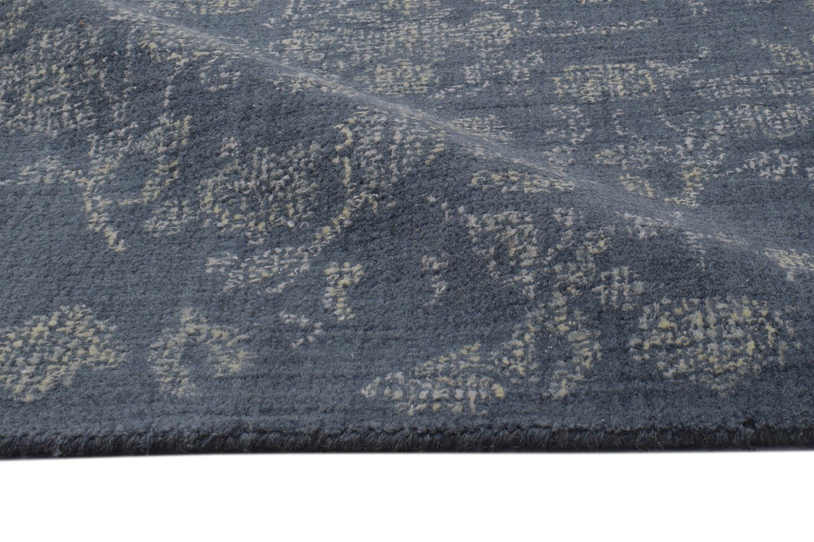 Dark Grey Wool Rug 2' X 3' Modern Hand Tufted Oushak Oriental Small Carpet 7864138793109