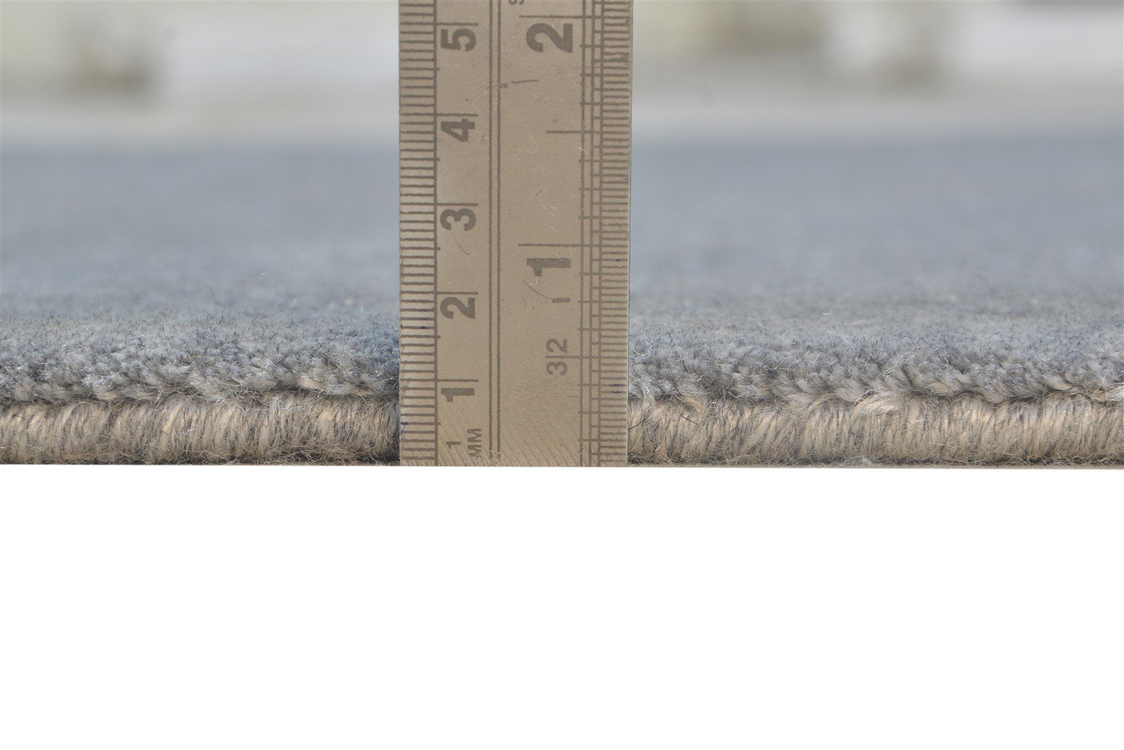 Dark Grey Wool Rug 4X6 Modern Hand Knotted Scandinavian Solid Room Size Carpet 7864771674261