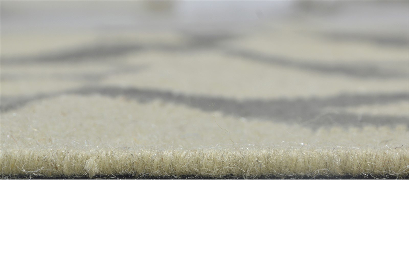 Dark Grey Wool Rug 5' X 7' Modern Dhurrie Moroccan Trellis Room Size Carpet 7864355651733