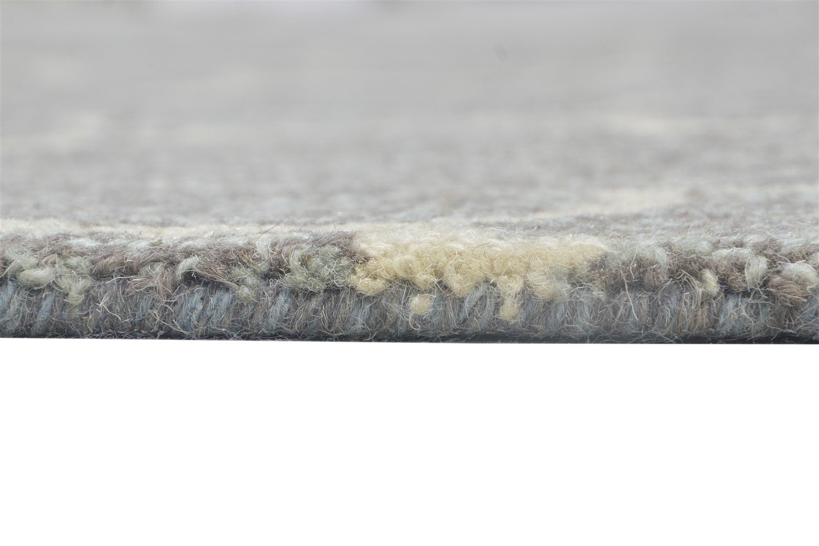 Dark Grey Wool Rug 5' X 8' Modern Hand Tufted Moroccan Trellis Room Size Carpet 7864260624533