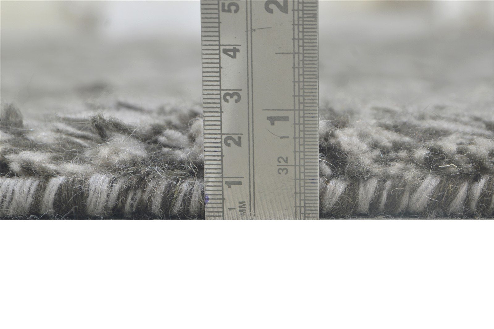 Dark Grey Wool Rug 6X9 Modern Hand Knotted Moroccan Abstract Room Size Carpet 7864513003669