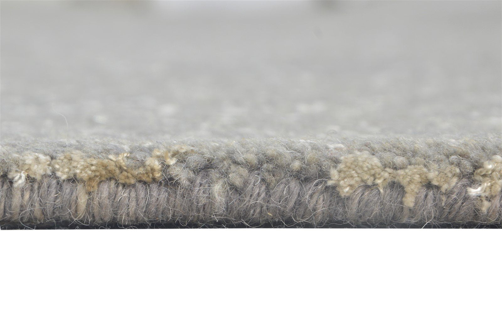 Dark Grey Wool Rug 7' X 10' Modern Hand Tufted Scandinavian Floral Large Carpet 7864813846677