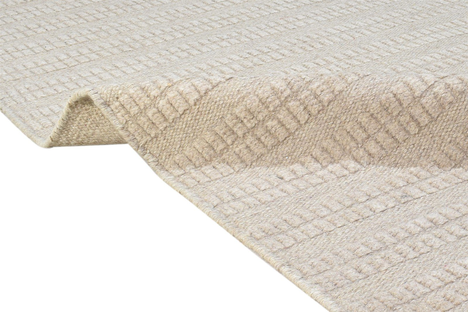 Dark Grey Wool Rug 8' X 10' Modern Hand Woven Scandinavian Striped Large Carpet 7864789598357